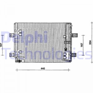 Конденсатор, кондиционер TSP0225215 DELPHI