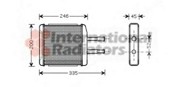 Теплообменник, отопление салона 81006059 VAN WEZEL