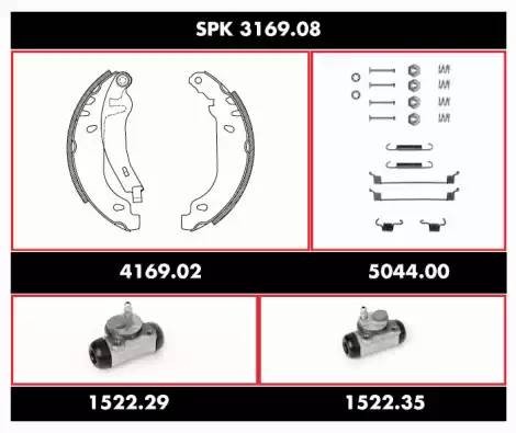 Комплект тормозных колодок SPK316908 REMSA