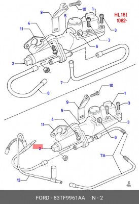 Заслонка дополнительной подачи воздуха 83TF9961AA FORD