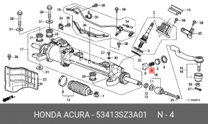 Пружина 53413SZ3A01 HONDA