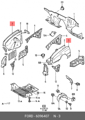 Деталь 6 096 407 FORD