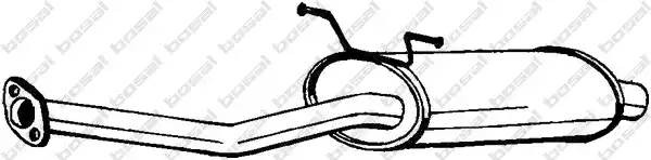 Средний глушитель выхлопных газов 177-179 BOSAL