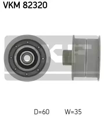 Паразитный / Ведущий ролик, зубчатый ремень VKM82320 SKF