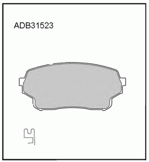 Колодки тормозные дисковые ADB31523 ALLIED NIPPON