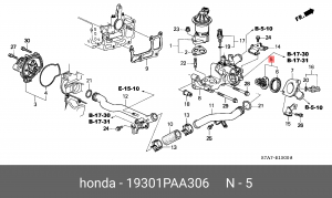 Термостат, охлаждающая жидкость 19301PAA306 HONDA