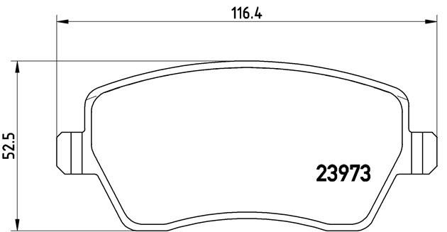 Комплект тормозных колодок, диско P68033 BREMBO