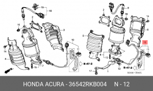 Лямбда-зонд 36542RKB004 HONDA