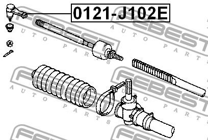 Наконечник рулевой тяги 0121-J102E FEBEST