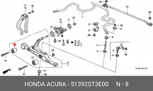 Сайлентблок 51392-ST3-E00 HONDA