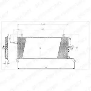 Конденсатор, кондиционер TSP0225161 DELPHI