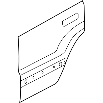 Дверь задняя 55399061AA CHRYSLER