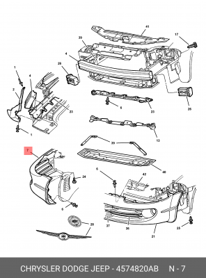 Деталь 4574 820AB CHRYSLER