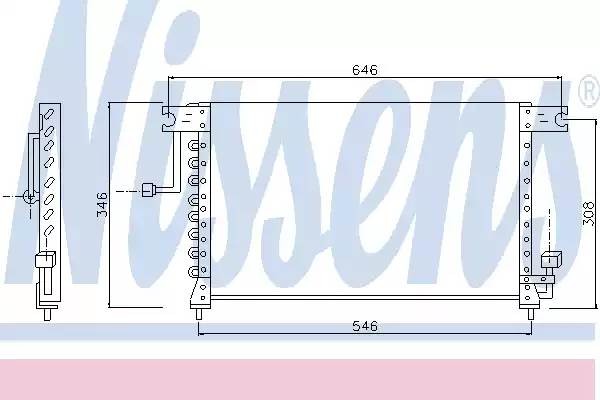 Конденсатор, кондиционер 94348 NISSENS
