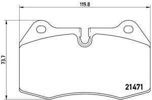 Комплект тормозных колодок, диско P06018 BREMBO