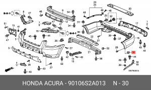 Деталь 90106S2A013 HONDA
