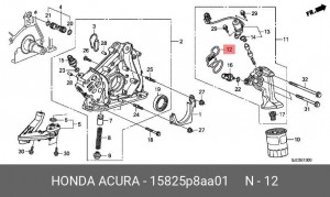 Прокладка, выпускной трубопровод 15825P8AA01 HONDA
