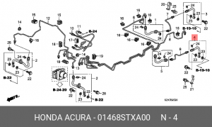 Шланг тормозной 01468STXA00 HONDA
