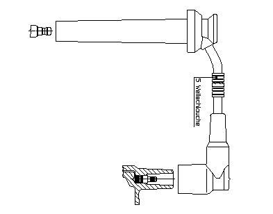 Провод зажигания 8A15P87 BREMI