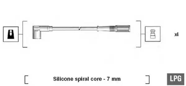 Ккомплект проводов зажигания 941105220645 MAGNETI MARELLI