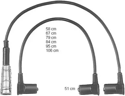 Ккомплект проводов зажигания ZEF501 BERU