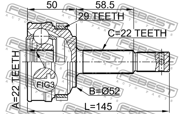 Деталь 1810-175A29 FEBEST