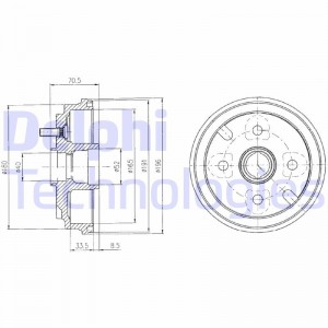 Тормозной барабан BF462 DELPHI