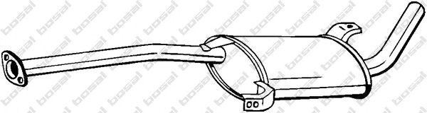 Средний глушитель выхлопных газов 279-125 BOSAL