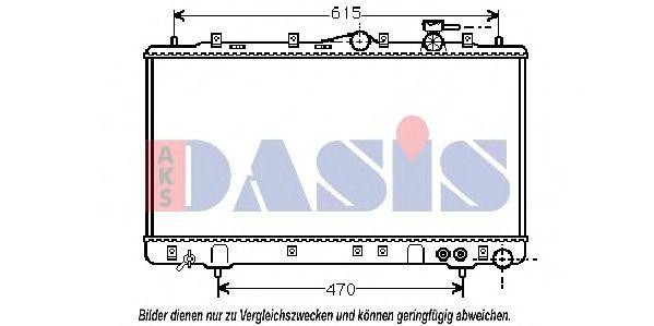 Радиатор, охлаждение двигател 560013N AKS DASIS