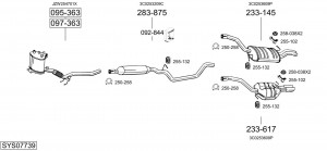 Выпускной трубопровод 433555 BOSAL