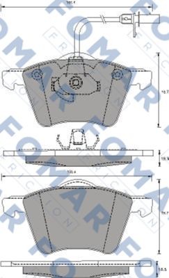 Колодки тормозные дисковые 51691281 ROULUNDS BRAKING