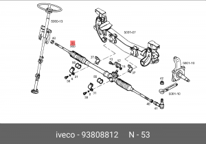 Рулевой механизм 93808812 IVECO