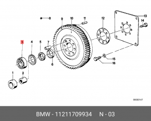 Центрирующий подшипник, система счепления 11 21 1 709 934 BMW