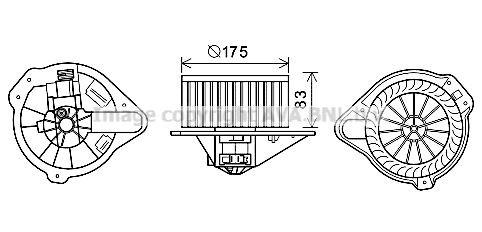 Радиатор охлаждения ДВС VW2103 AVA