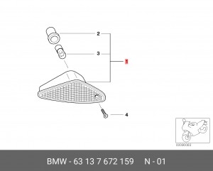 Указатель поворота 63 13 7 672 159 BMW