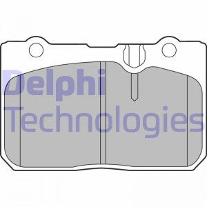 Комплект тормозных колодок, диско LP1460 DELPHI