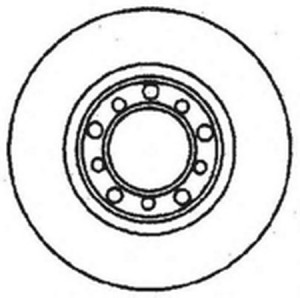 Тормозной диск 561167B BENDIX JURID