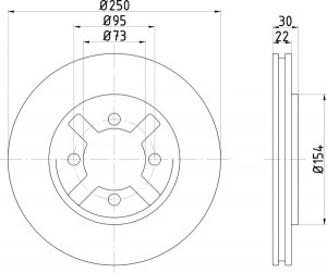 Тормозной диск MDC690 MINTEX
