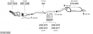 Предглушитель выхлопных газов 287931 BOSAL