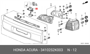 Деталь 34102S2K003 HONDA