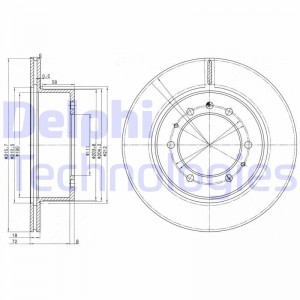 Тормозной диск BG3117 DELPHI