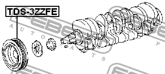 Шкив коленвала TDS-3ZZFE FEBEST