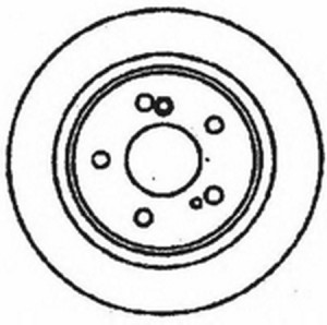 Тормозной диск 561575B BENDIX JURID