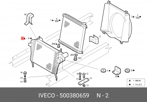 Интеркулер 500380659 IVECO