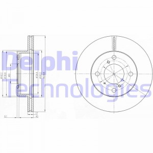 Тормозной диск BG3499 DELPHI