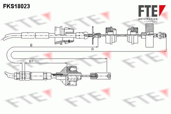 Трос, управление сцеплением FKS18023 FTE