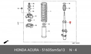 Амортизатор 51605SM5A13 HONDA