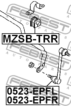 Втулка стабилизатора MZSB-TRR FEBEST