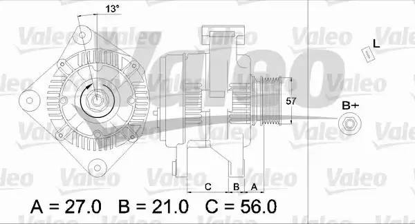 Генератор 436702 VALEO PHC