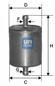 Топливный фильтр 31.760.00 UFI